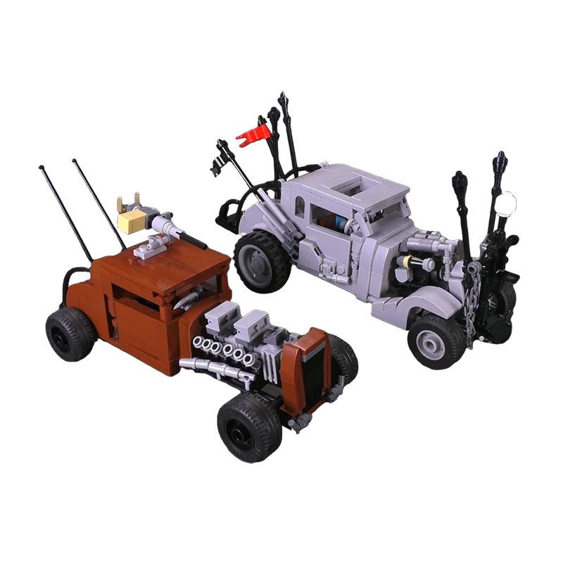 Mad Maxed War Riged Gigahorsed Reisigered Car Model Movies Championed Vehicle Camarous Toys Bricks for KIds Birthday Gifts