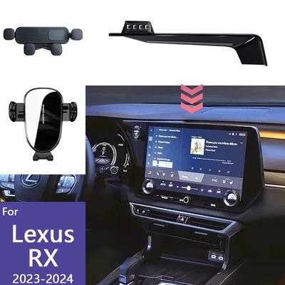 For Lexus RX RX350  2024 Al30 Phone Holder Car Mobile Phone Wireless Charging Gravity Mount Screen Fixed Base Accessories