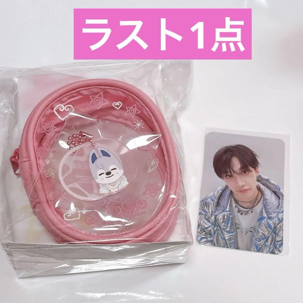[USED] Korea Exclusive Straykids 5'CLOCK Clear Pouch Bang Chan Trading Card