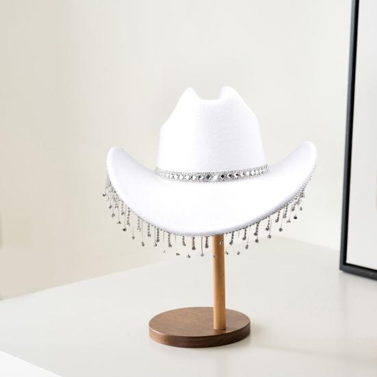 Bridal Cowgirl Hat for Women Rhinestone Cowboy Hat Unique Halloween Costume for Bachelorette Party Birthday Concerts