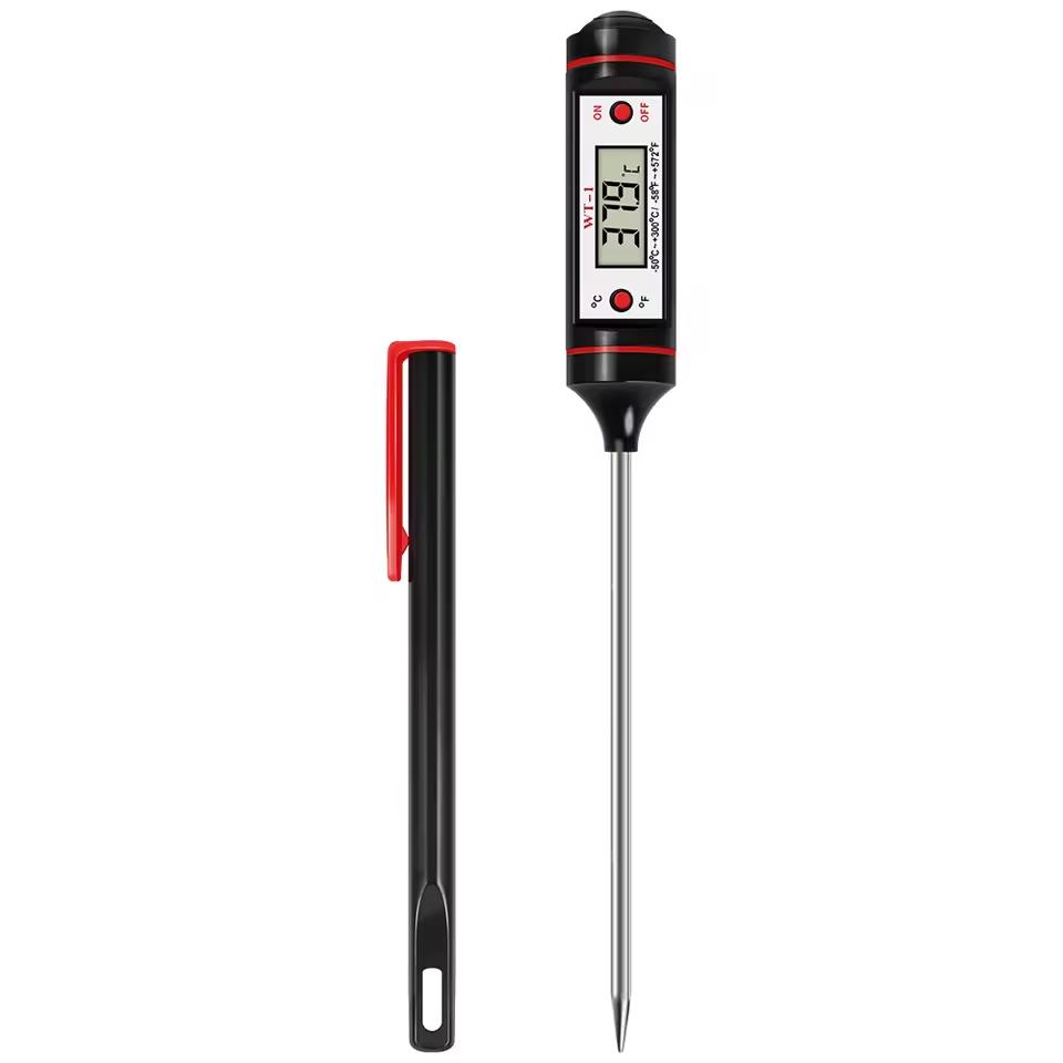 BEPAN -50-300℃ Digital Food Thermometer For Meat Kitchen Cooking Water Milk Food Probe Temperature Meter BBQ Electronic Oven Tool чёрный