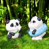 RENEWREVITAL Mini Miniature Set of Cute Animal DIY Car Bonsai Panda Figurines, Ornaments, 6, Figures, Desktop, Office, Decor, Gift, Landscape,