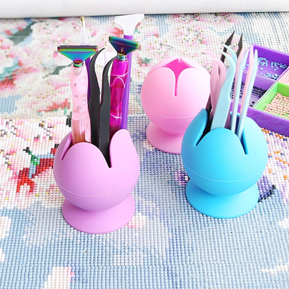 Silicone World Waste Collector Silicone Storage Box Suction Cup Handmade Garbage Collector For Desktop Accessories Tools