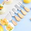Stainless Steel Cheese Knife Set with Wooden Handle