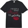 I Have a Good Heart But That Mouth! Fun Comfort Colors Adult Heavyweight  Unisex T-Shirt