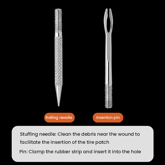 1 Set Bicycle Tire Repair Kit with Ratchet Wrench Bacon Strips Metal Bits Portable Mountain Road Bike Tire Flat Puncture Fix Emergency Repair Tools