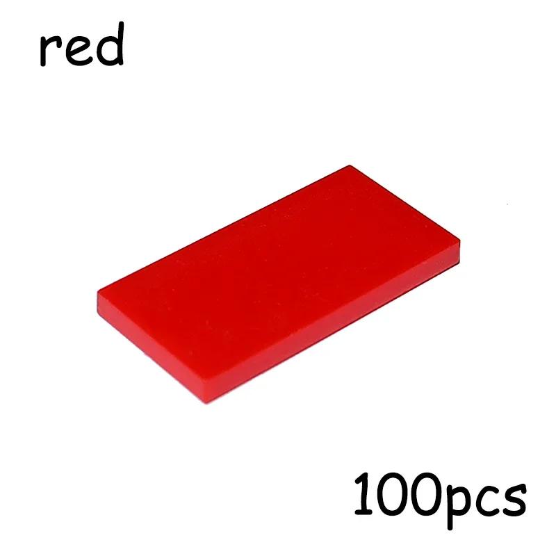 100 DB MOC Összeszerelhető Alkatrész 87079 Méretű Sima Csempe Sima 2*4 Építőkockák DIY Oktatási Kreatív Játék 2x4 Kockák