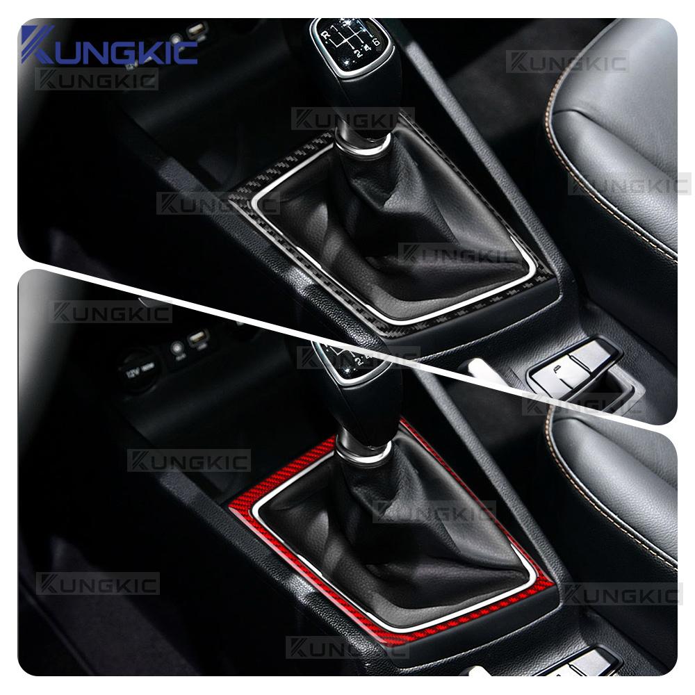 Carbon Fiber Gear Shift Collar for Hyundai i20 2015-2020 Interior Accessories