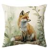 Wildlife-Printed Decorative Pillowcases: Fox, Bear, Deer, and Rabbit Designs Sofa cushion cover home room decoration