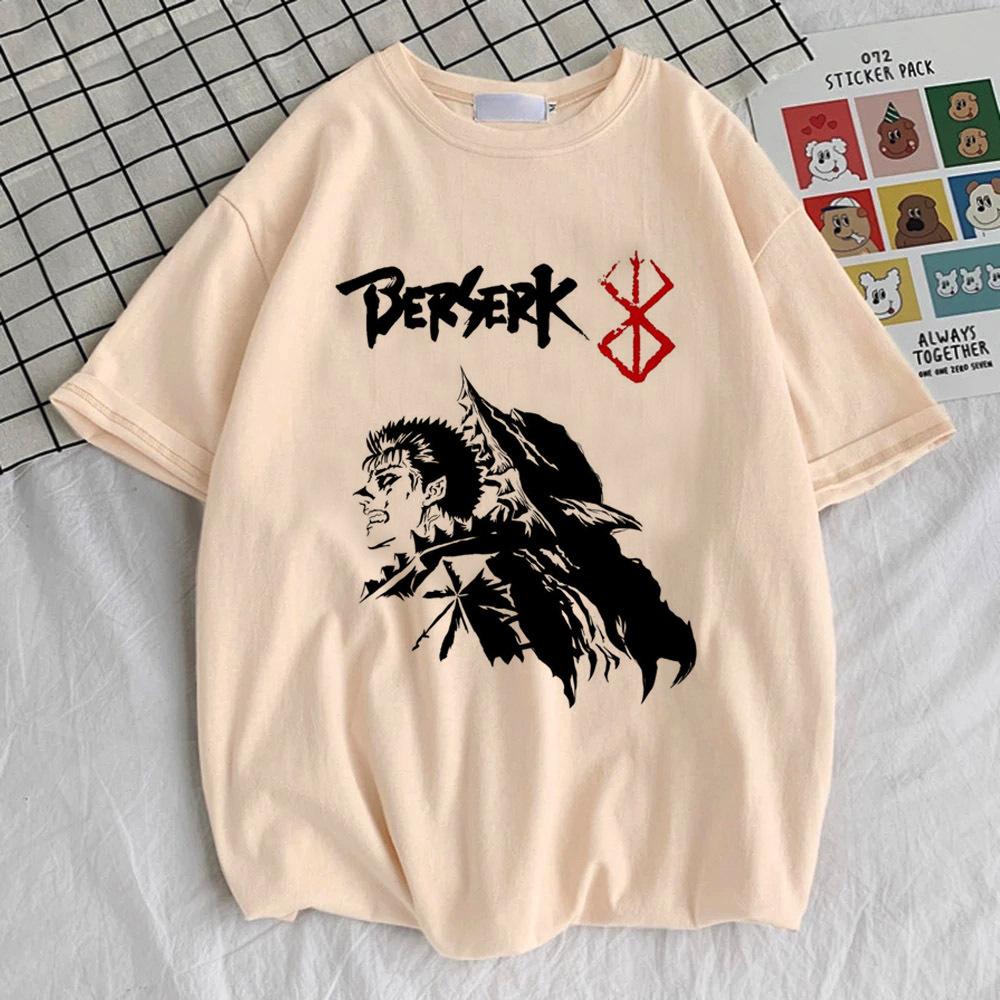 Berserk top tees girl Comfortable Trendy Classic harajuku kawaii anime tshirt Pop Culture Pastel 2000s Gothic