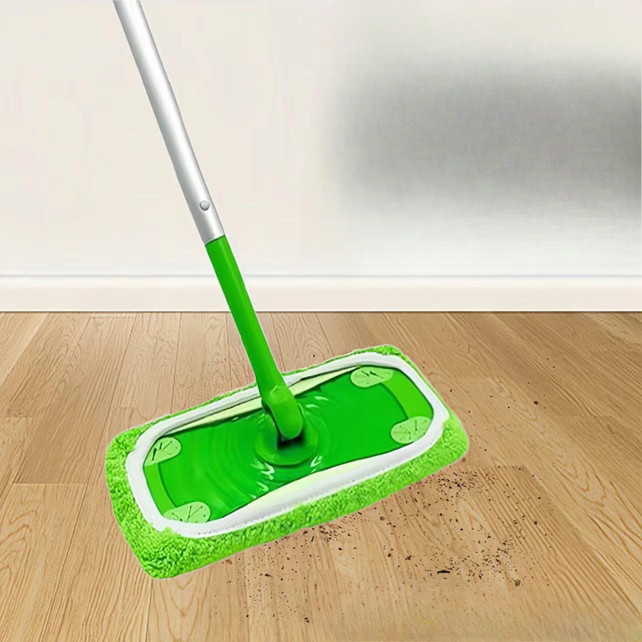 

Зеленые салфетки из микрофибры для швабры с резиной - 3 шт., моющиеся и многоразовые для плоских швабр 25.4 * 11.5cm трава зеленый