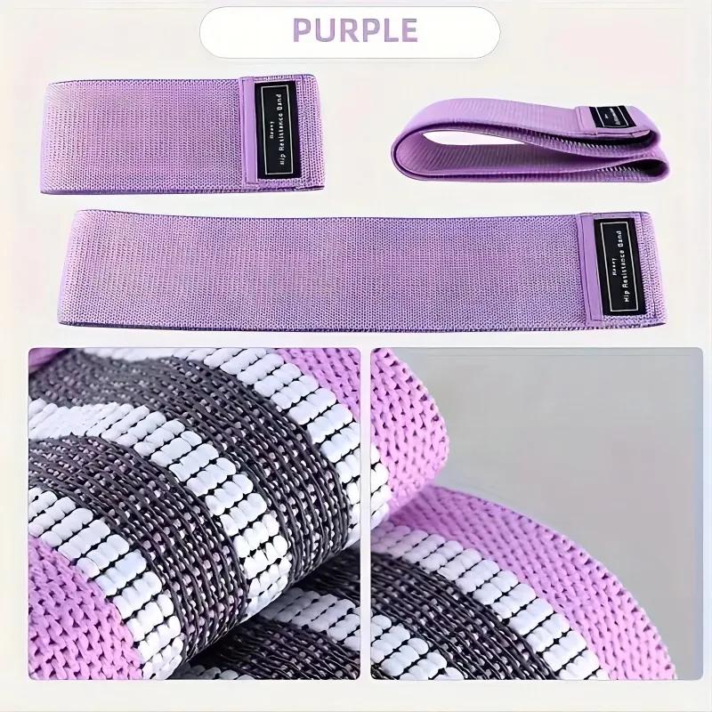 1/3pcs Booty Resistance Bands Set - Yoga Squat Hip Toning Elastic Bands Woven Poly-Cotton Workout Bands In Stock