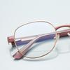 Fashion Metal Frame Myopia Glasses Anti-blue Light Fashion Women's Eyeglasses Simple Design Minus Diopter Prescription 0 To -6.0