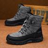 Winter Men's Boots High Top Cotton Shoes Plush Warm Snow Boots Non-slip Hiking Boots for Men Winter High Top Sneakers