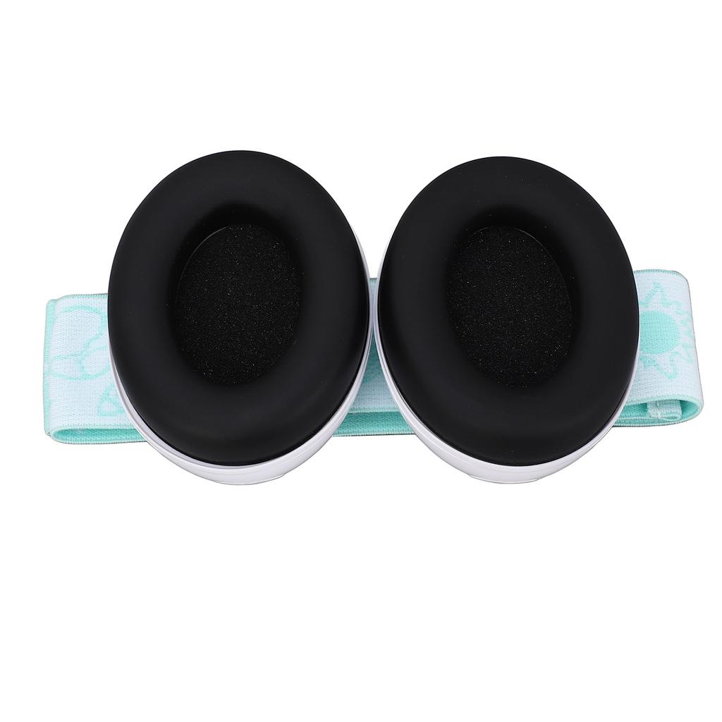 Baby Earmuffs Hearing Protection Adjustable Band Portable Noise Cancelling Headphones for Infant Toddlers White