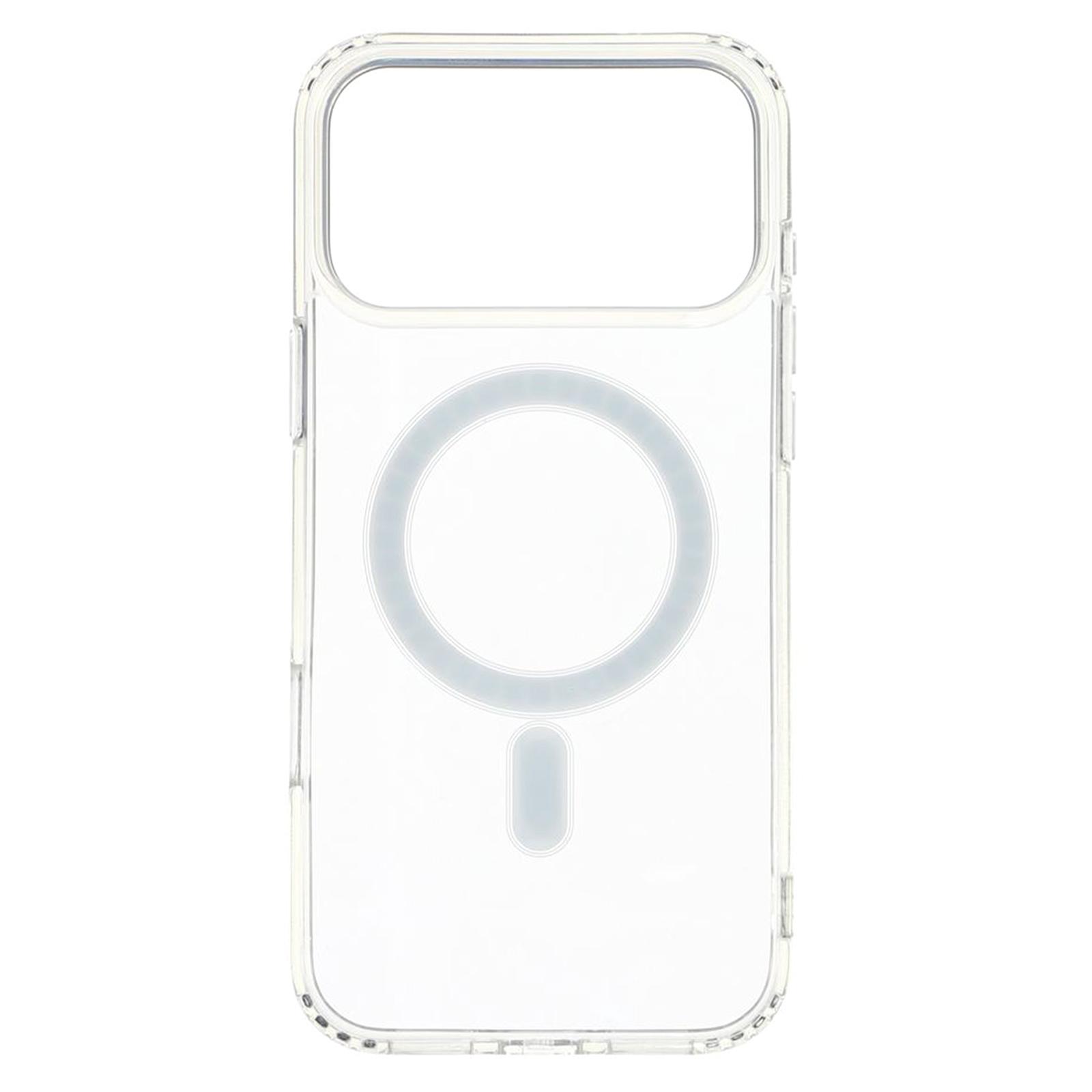 

Для iPhone 17 Pro Max Чехол Совместимый с MagSafe ТПУ+Акрил Прозрачная Накладка для Телефона A