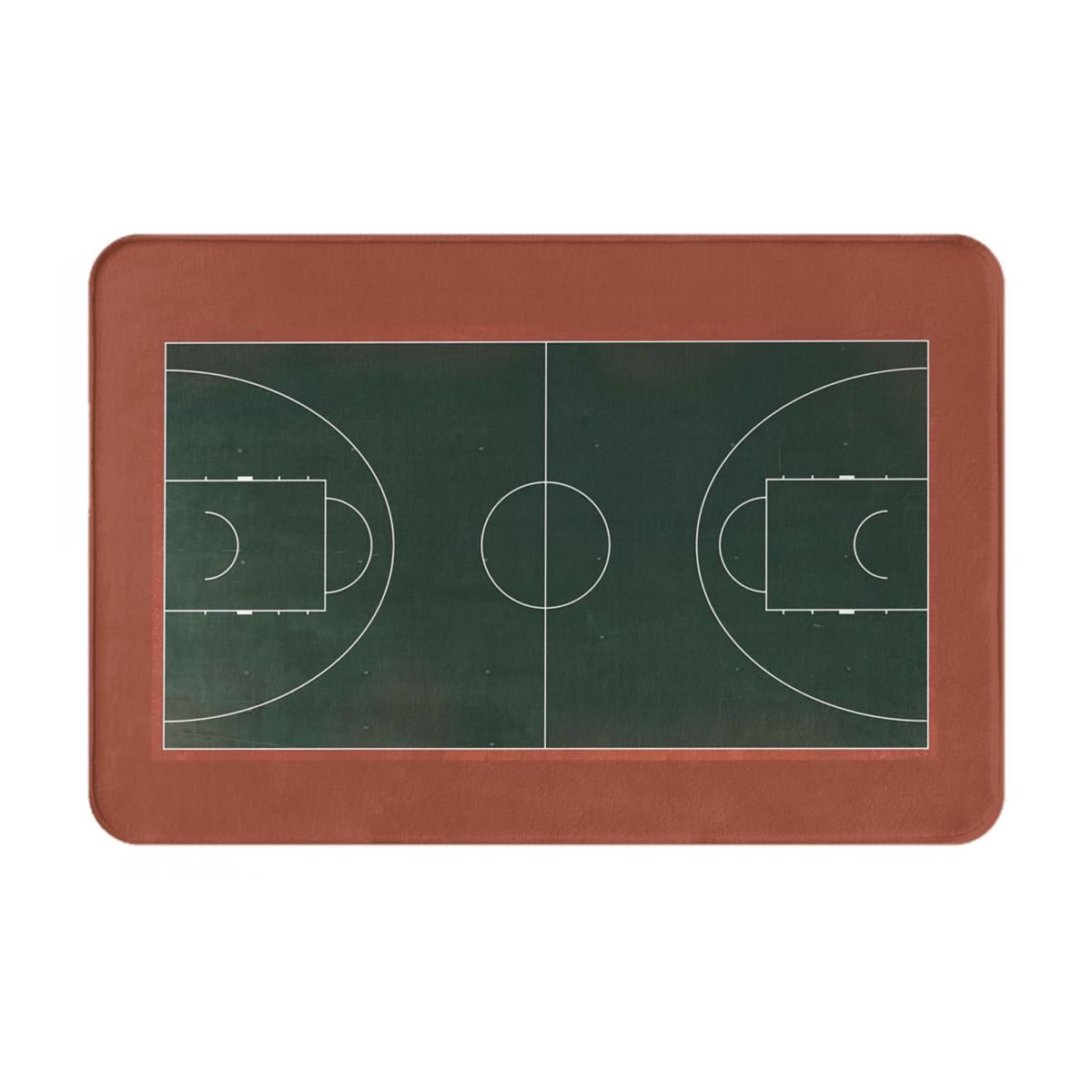 Basketbalveld Antislip Deurmat Vloermat Absorberende Mat Tapijt Vloerkleed voor Keuken Entree Huis Badkamer Woonkamer Voetmat Mat 60x40 cm