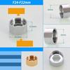 Hongtu M20 M22 M24 a 1/2" 3/4" Connettore Aeratore Rubinetto in Ottone - Filettatura Maschio&Femmina Fine/Grossa | Adattatore Risparmio Idrico per Rubinetto Cucina
