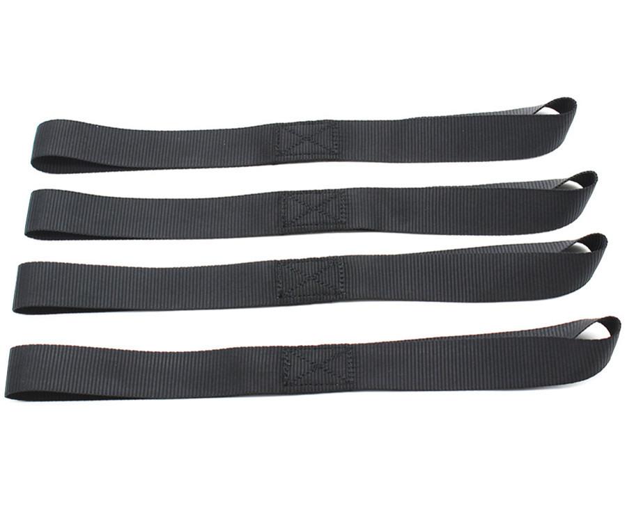 8Pcs 2300 Lb Soft Loop Tie Down Straps Ratchet Towing Cargo For Scooters ATV UTV
