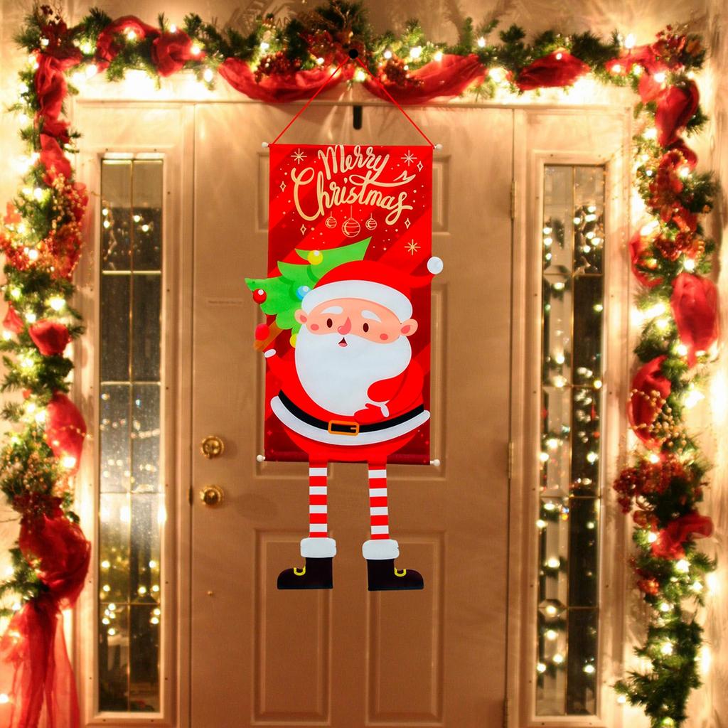 Christmas Hanging Flag Merry Christmas Decorations For Home 2025 Christmas Gifts Christmas Ornaments Navidad Xmas New Year 2026