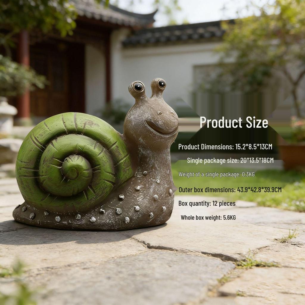 American Style Solar Animal Garden Ornament - Resin Outdoor Courtyard Decoration Lamp