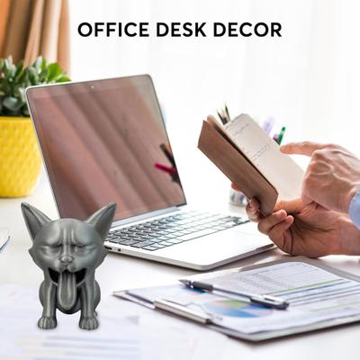 Figura de Gato Vômito Impressa em 3D Yousheng Estátua de Gatinho de Plástico Escultura de Animal Ornamento de Decoração para Mesa de Casa ou Escritório