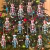Christmas Fireplace Ornament 12/24/36Pcs Nutcracker Wooden Ornaments, Watercolor Soldier Hanging Decoration Decorative Set for Tree, Holiday