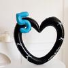 Heart Photo Frame Balloon Foil 0-9 Blue Number with Bowk Stickers for Blue Style Birthday Party Photo Props Wedding Ballon Decor