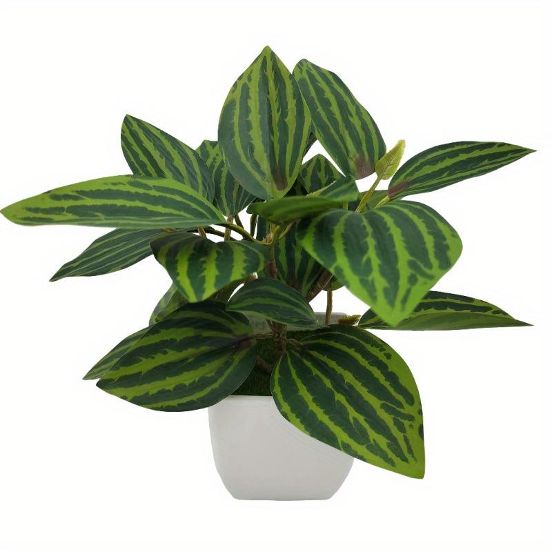 Pot Plants Fake Flowers – Lifelike Artificial Plants Bonsai Small Tree for Home and Garden Decor