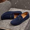 NEW Men's Loafers Comfortable Flat Casual Shoes Men Breathable Slip-On Soft Leather Driving Shoes Moccasins 2025 New