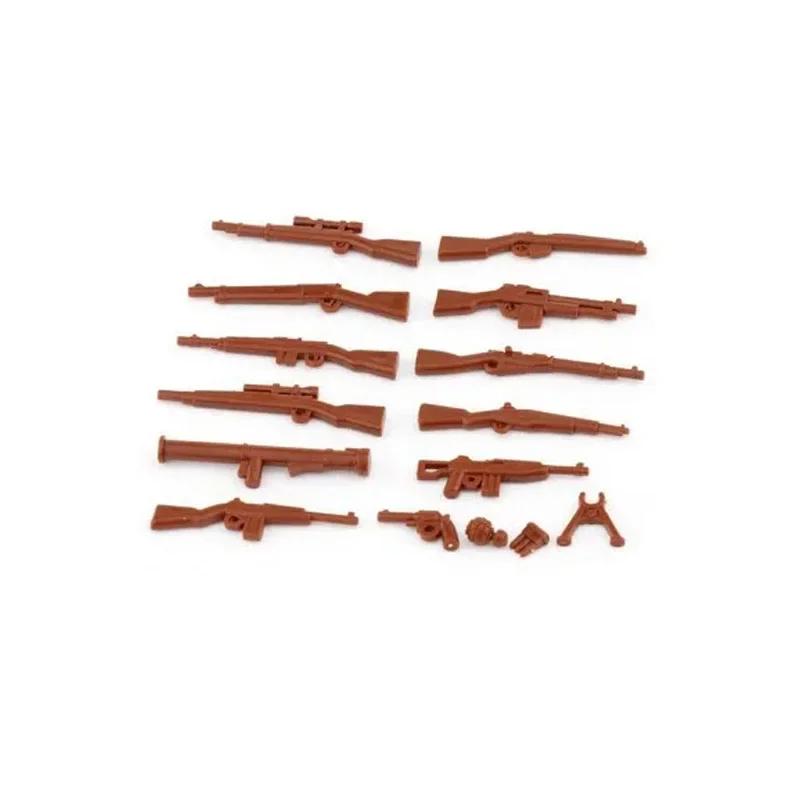 Building Blocks Weapons Accessory Soldier Digital Gift Ninja Sword Mortar Cannon Missile Launcher RPG Toys Mini Brick X006