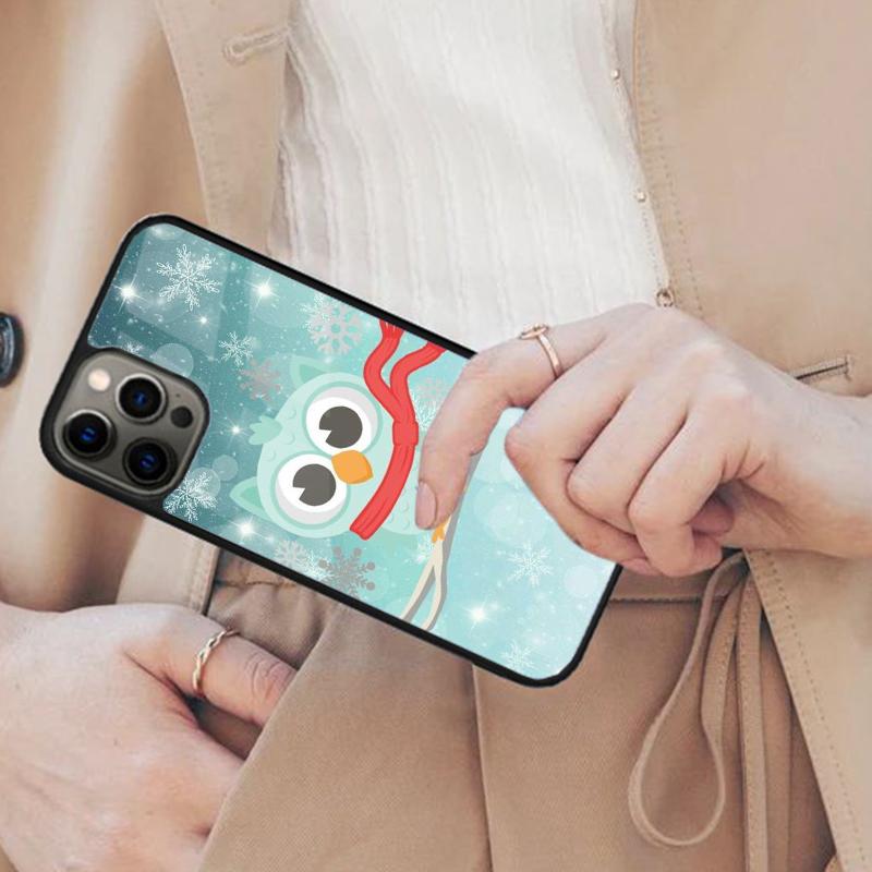 Christmas Owl Funda Magnetic Phone Case For APPLE iPhone 17 Air 16 14 13 12 Pro Max 15 Plus Wireless Charge With MagSafe Cover