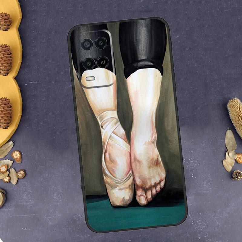 Ballet Shoes Phone Case For Oppo A40 A60 A80 A78 A98 A18 A38 A58 A74 A94 A54 A16 A76 A96 A15 A17 A77 A57S