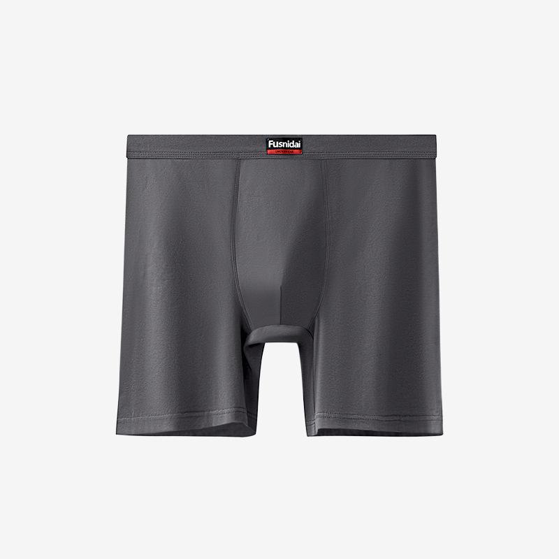 Cotton High Waisted Men's Plus Size Flat Corner Underwear Extended Length and Increased Breathability