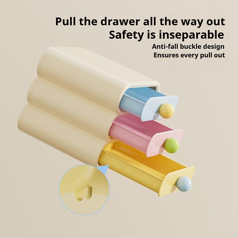 Desktop Storage Box Organizer Drawer Stackable Large Capacity Sundry Container Jewelry Case Cosmetic Makeups Dressing Home Desktop Organization