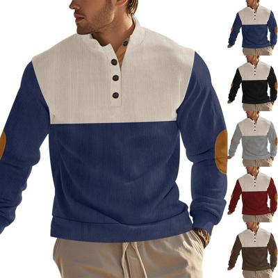 Herren-Sweatshirt mit Stehkragen ist ein lässiges Outdoor-Sweatshirt-Oberteil
