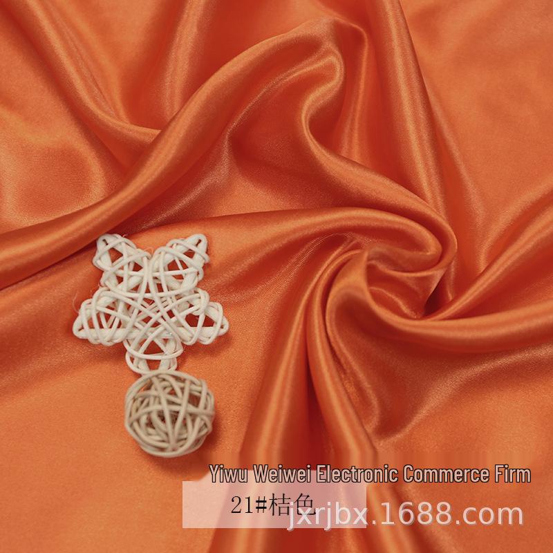 Plain Glossy Imitation Silk Satin Fabric for Clothing, Lining, & Decoration