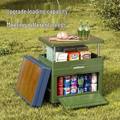 Folding Car Trunk Storage & Camping Box Set with Table and Chairs