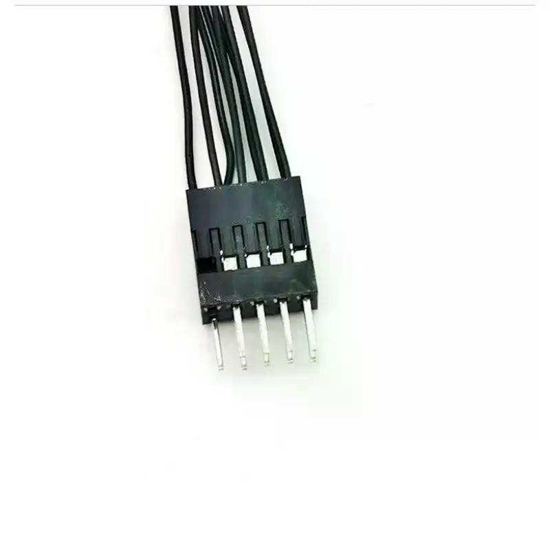 1Pc Dual Control Cable for Power Reset, 9-Pin 1 To 2 Line Splitter Switch for Desktop PC Motherboard