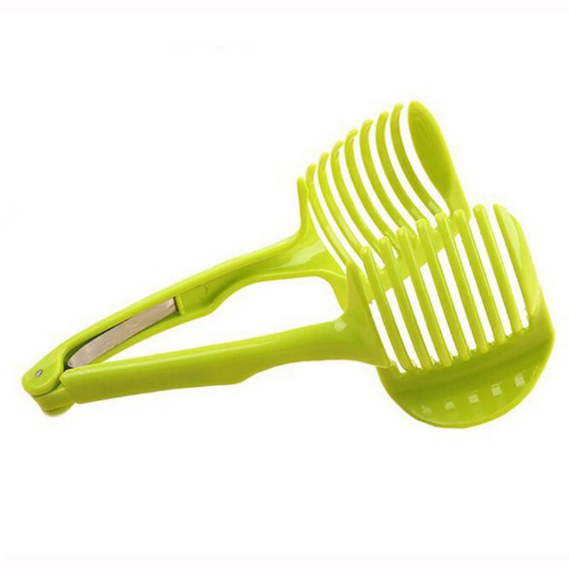 

Kitchen Portable Slicer Fruit Cutter Handheld Lemon Tomato Pp Slicer Material