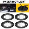 4pcs Rock LED Underbody White Light For Set Offroad Jeep ATV Truck UTV Car Boat