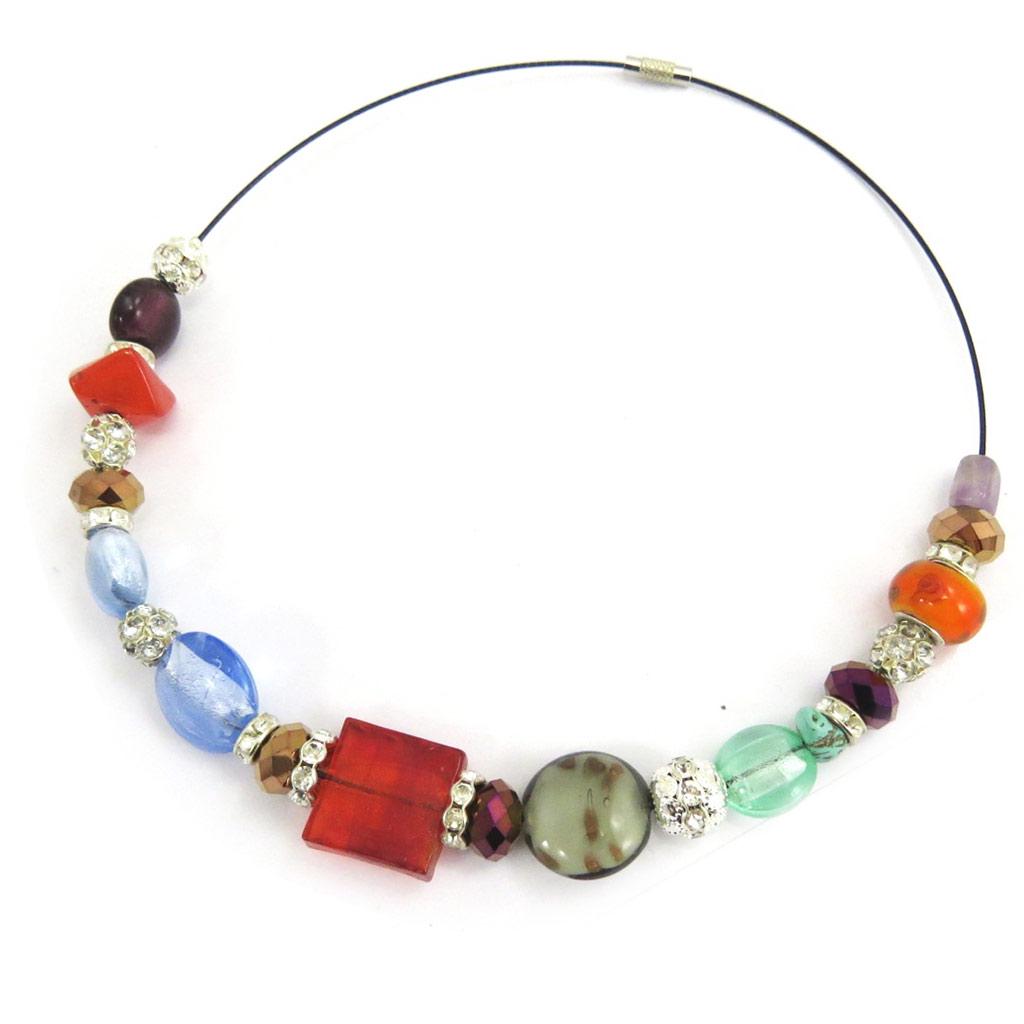 Les Trésors De Lily [G5179] - Necklace 'Mineralia' Tutti Frutti