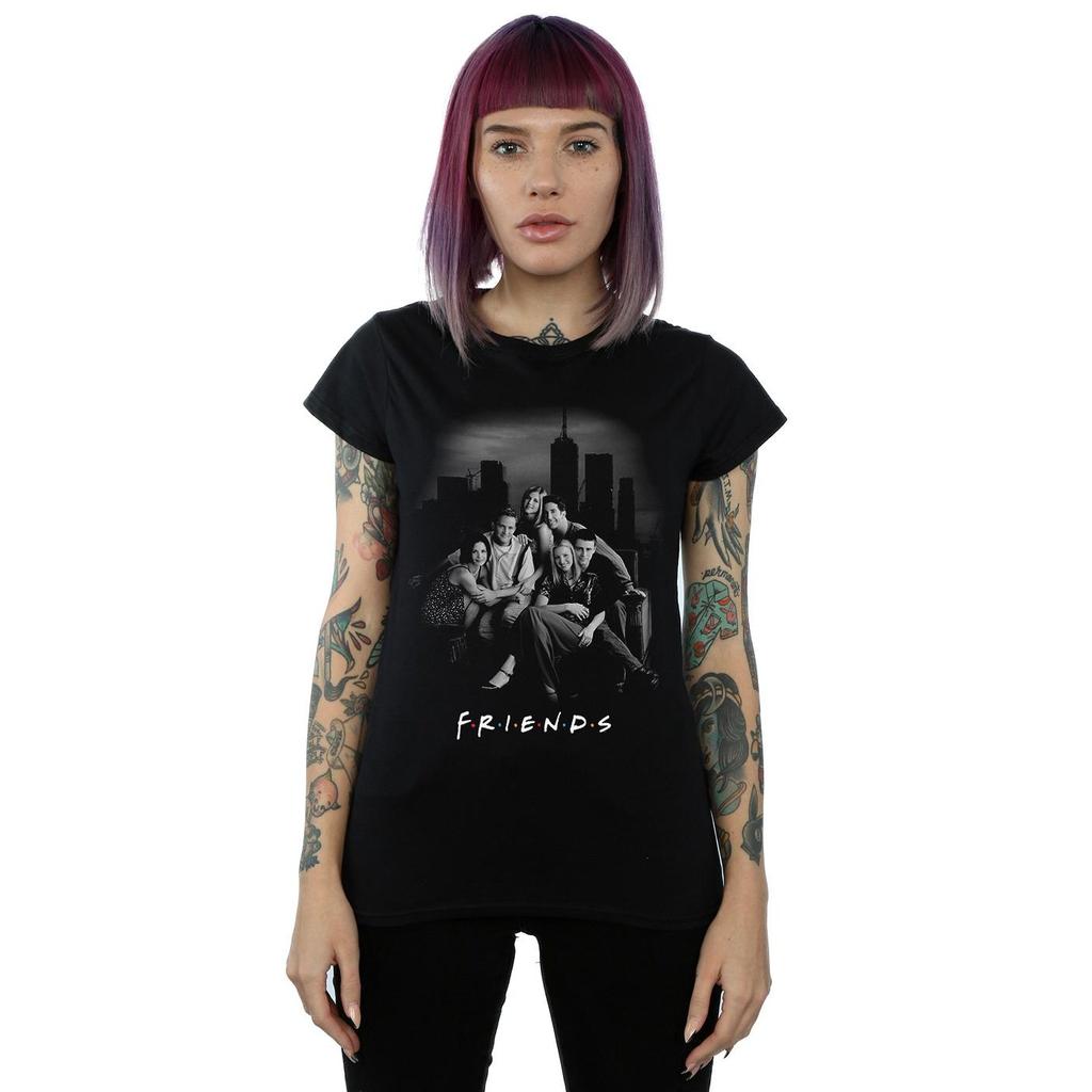 Friends Womens/Ladies Group Photo Skyline Cotton T-Shirt