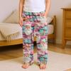 Fashionable Children's Christmas Print Pocket Casual Pants