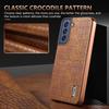 AZNS For Samsung Galaxy S21 FE 5G Case Crocodile Texture Electroplating Leather Back Phone Cover