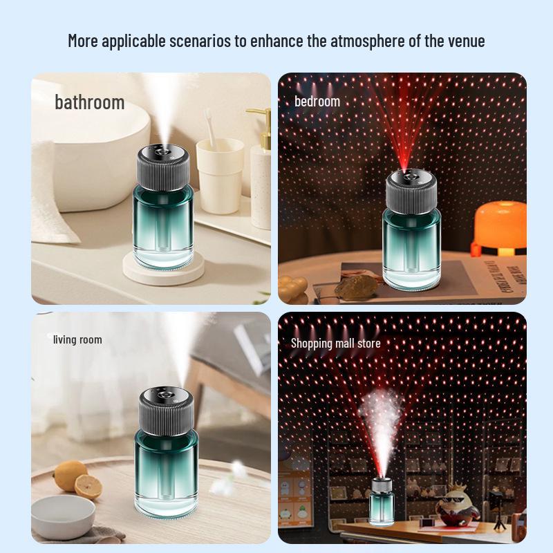 New Car Interior Aromatherapy Machine with Starry Sky Ambient Light and Smart Perfume Sprayer