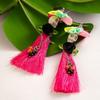 Colorful Skull Drop Earring Tassel Ear Jewelry Accessories Creative Halloween Earrings  Party