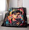 Custom Name Harry Potter Flannel Blanket Throw Blanket Soft Warm Sofa Bed Home Decor Unique Gift