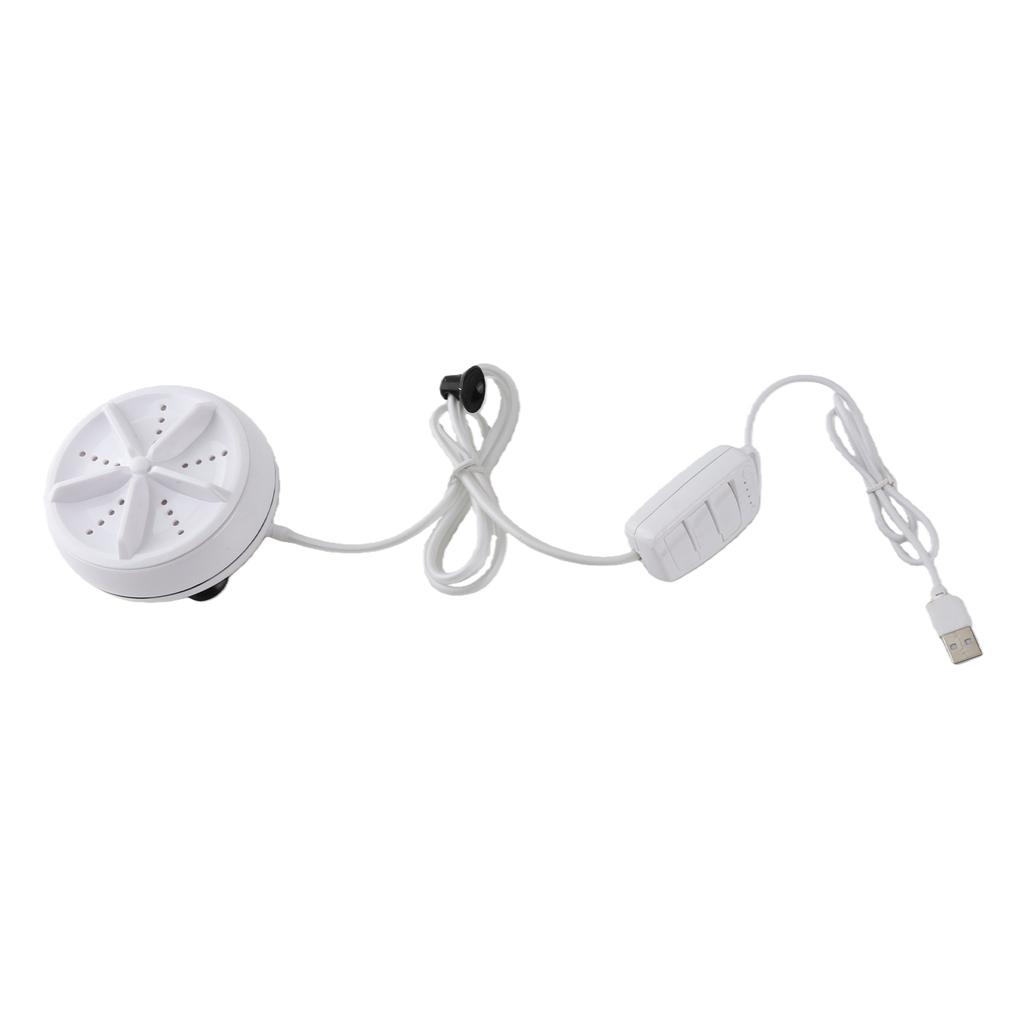 3in1 Mini Washing Machine Portable Personal Rotating Turbine Washer Adjustable with USB Cable Convenient for Travel