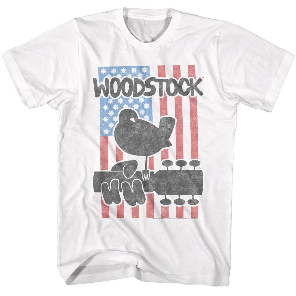 Woodstock Flower Flag 3 Days Of Peace & Music Men's T Shirt Rock & Soul Music